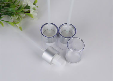 Silver Electrochemical Aluminum Pump Cosmetic Bottle Pump With PP Cap