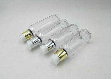 Clear Pump Cosmetic PETG Bottle Croen Cap With Lotion Pump 120ML 140ML