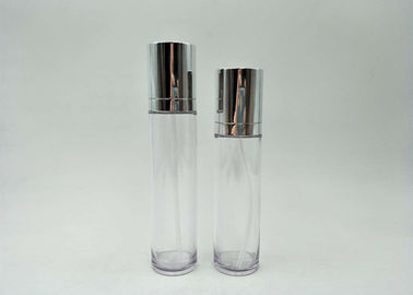 Ronde Kosmetische PETG-Fles 110ML/130ML-het Embleemdruk van de Kunststofzijde